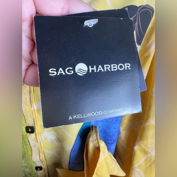 Sag Harbor XL Vintage Oriental Asian Women Button Blouse - Picture 8 of 10